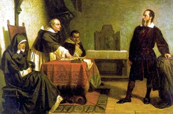 Galilei muss sich der Inquisition stellen.